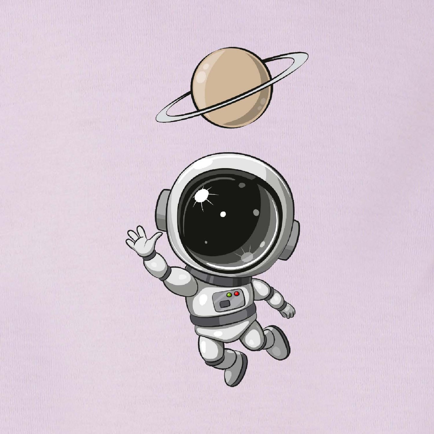 Nusyl Girls Purple space Printed T-Shirt