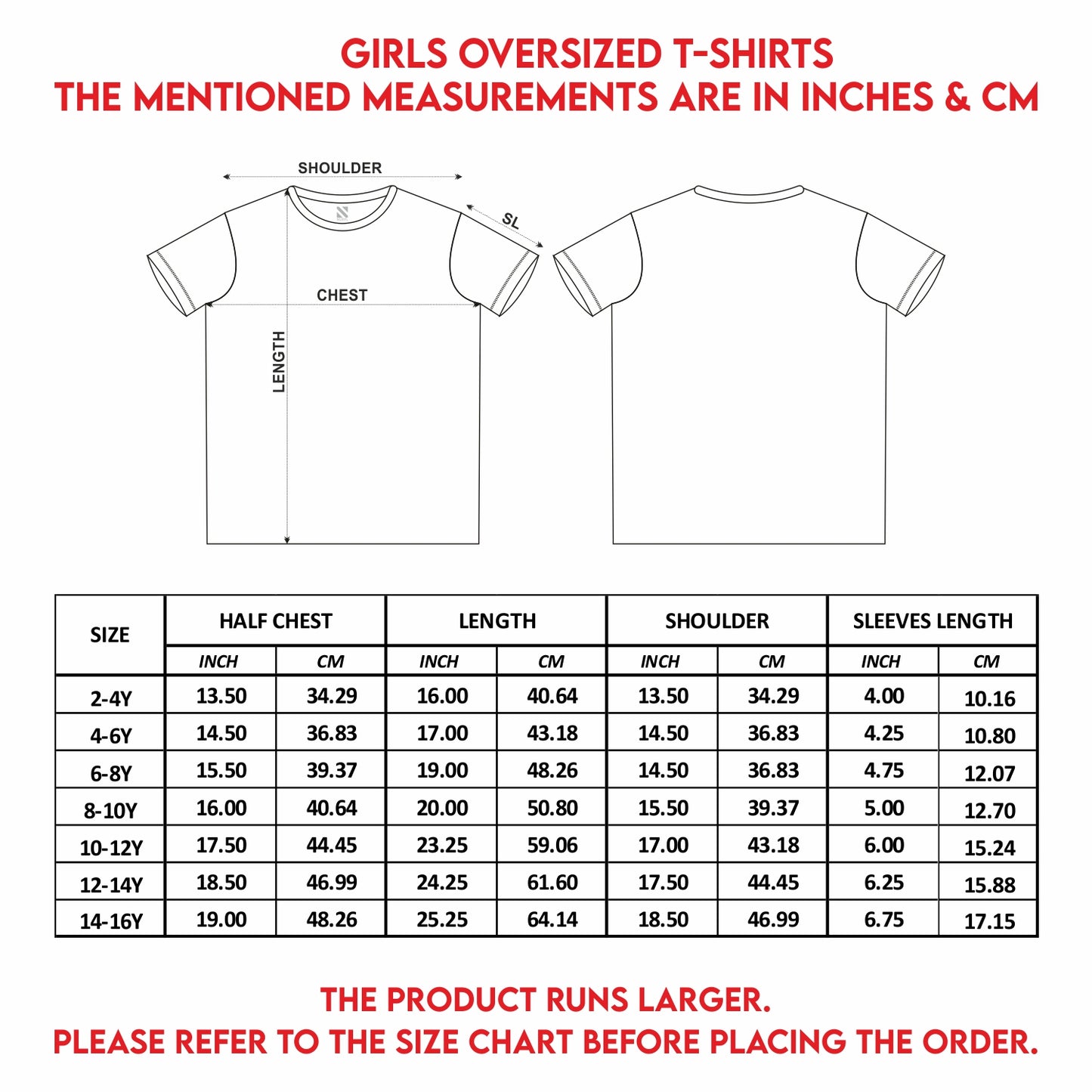 Nusyl Girls White Hellow Text Printed Short sleeve Cotton Blend Oversized T-shirts