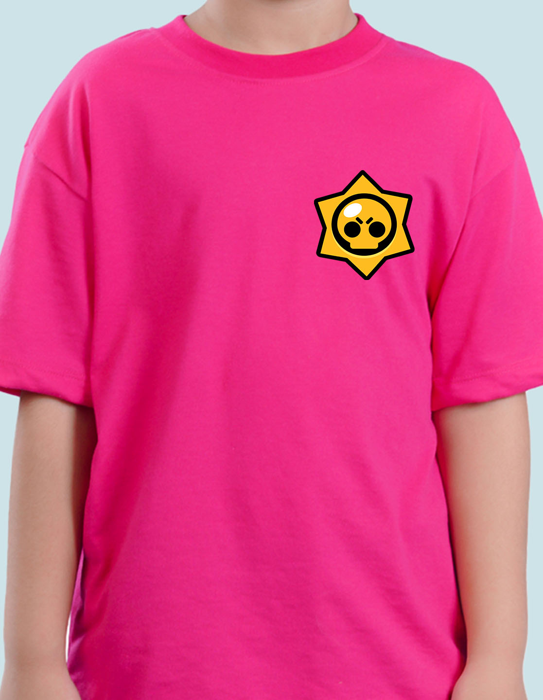 Nusyl Hot Pink Boys Printed Oversized T-shirt