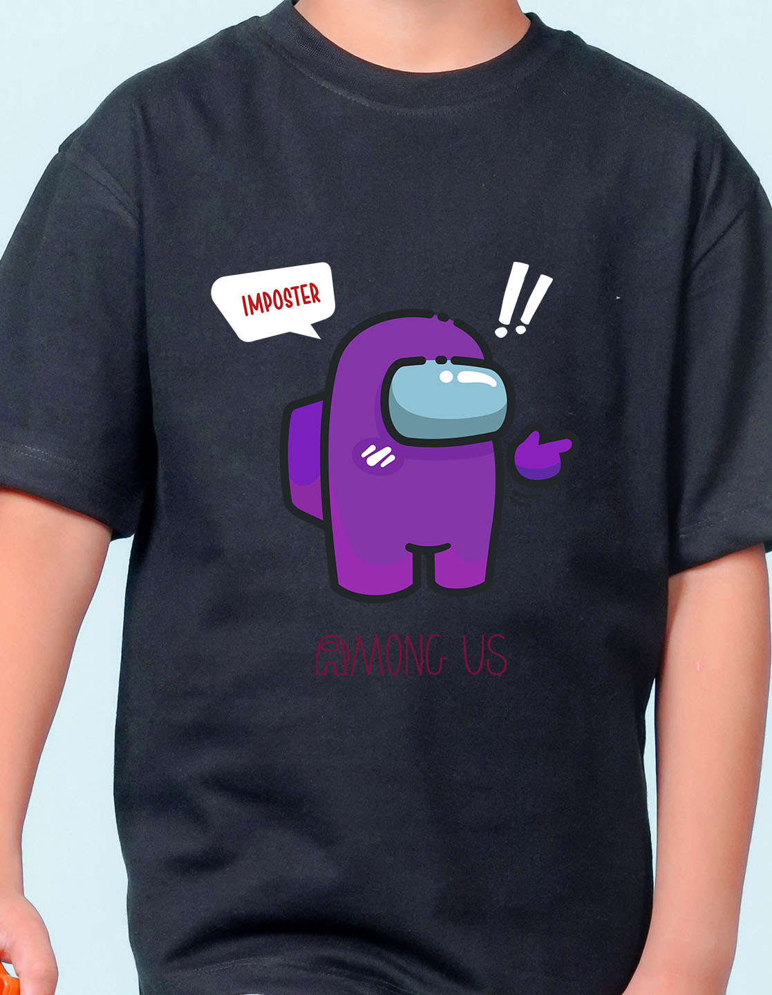 Nusyl Black Boys Printed Oversized T-shirt