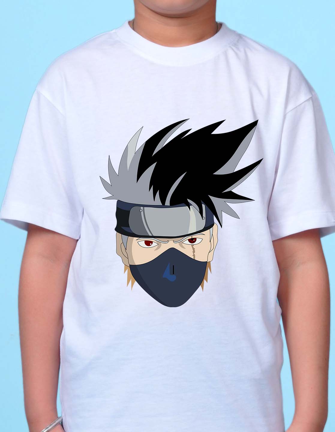 Nusyl White Boys Printed Oversized T-shirt