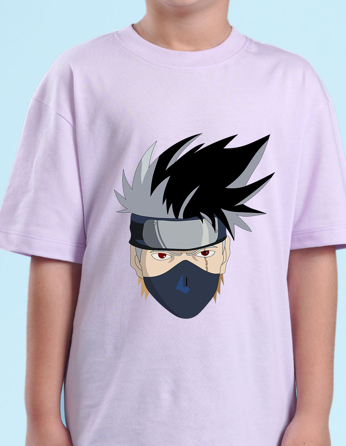Nusyl Lilac Boys Printed Oversized T-shirt