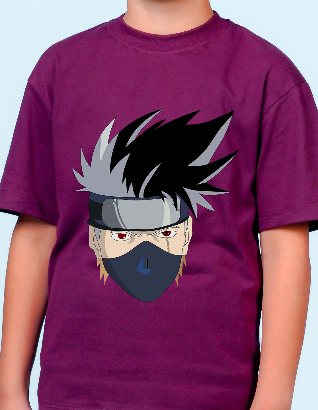 Nusyl Wine Boys Printed Oversized T-shirt