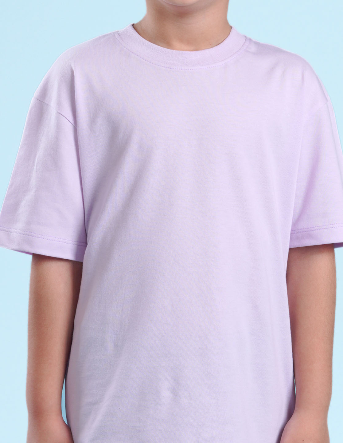 Nusyl Lilac Boys Printed Oversized T-shirt