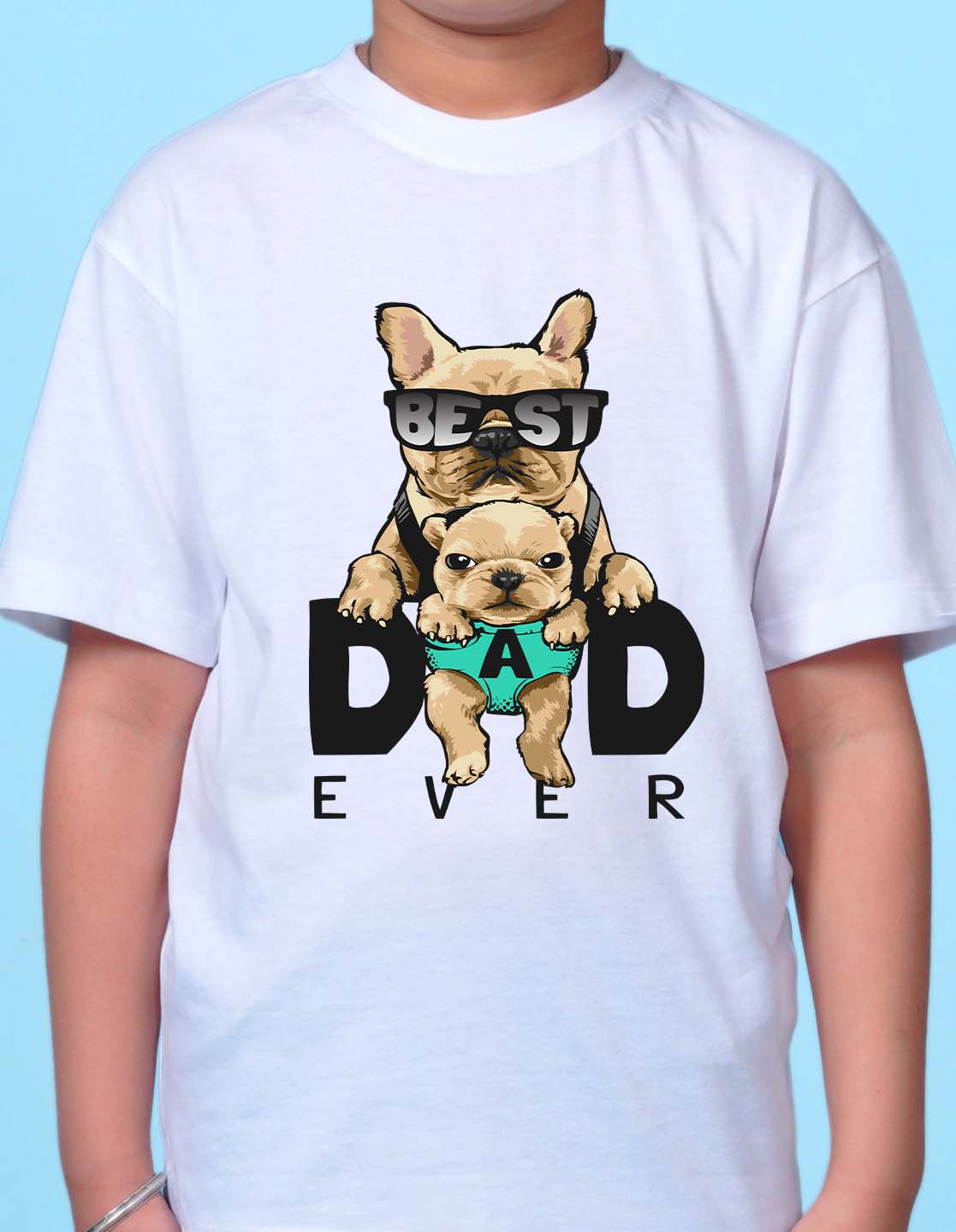 Nusyl White Boys Printed Oversized T-shirt