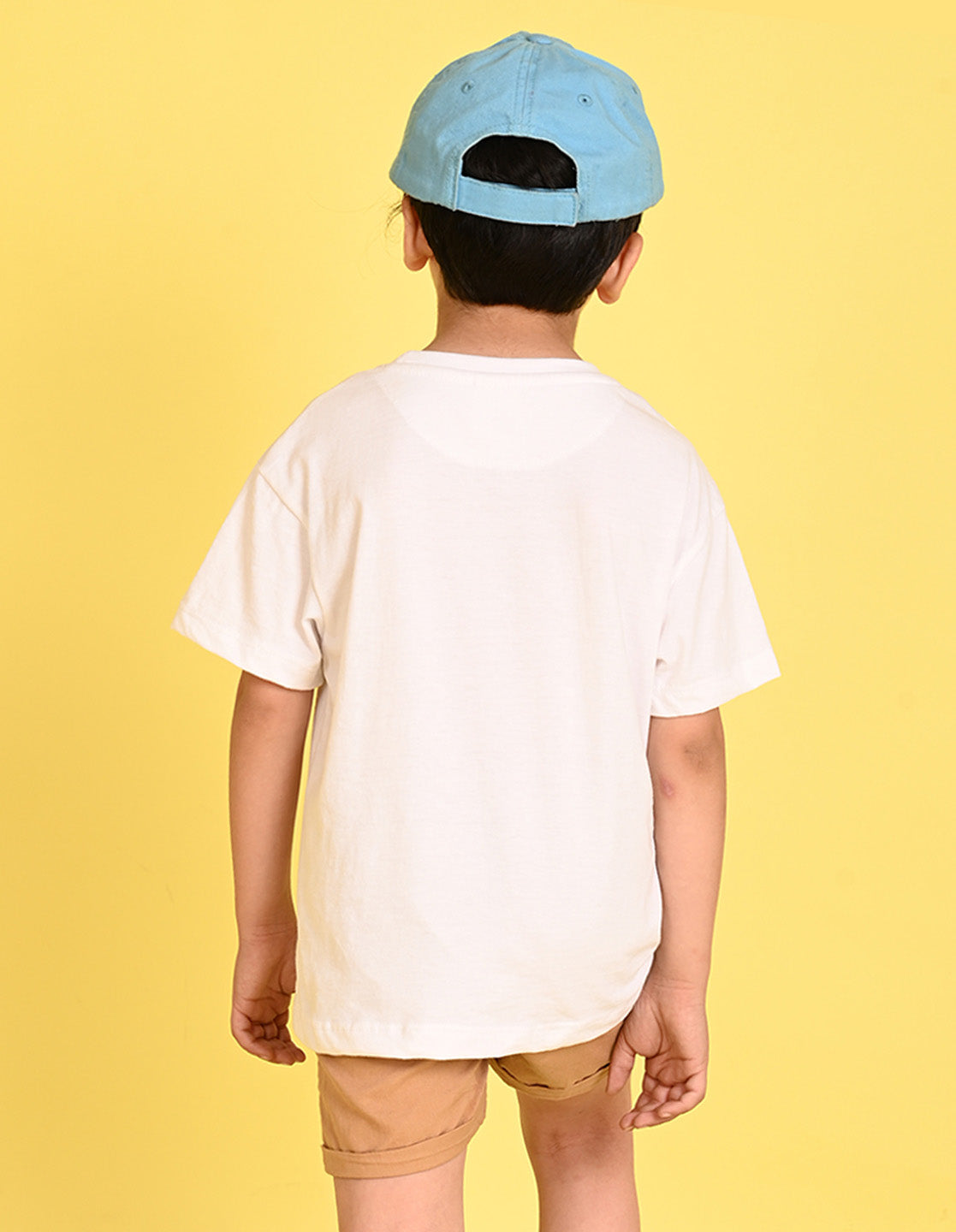 Nusyl Boys White Text & Basket Ball Printed Short sleeve Cotton Blend Oversized T-shirts