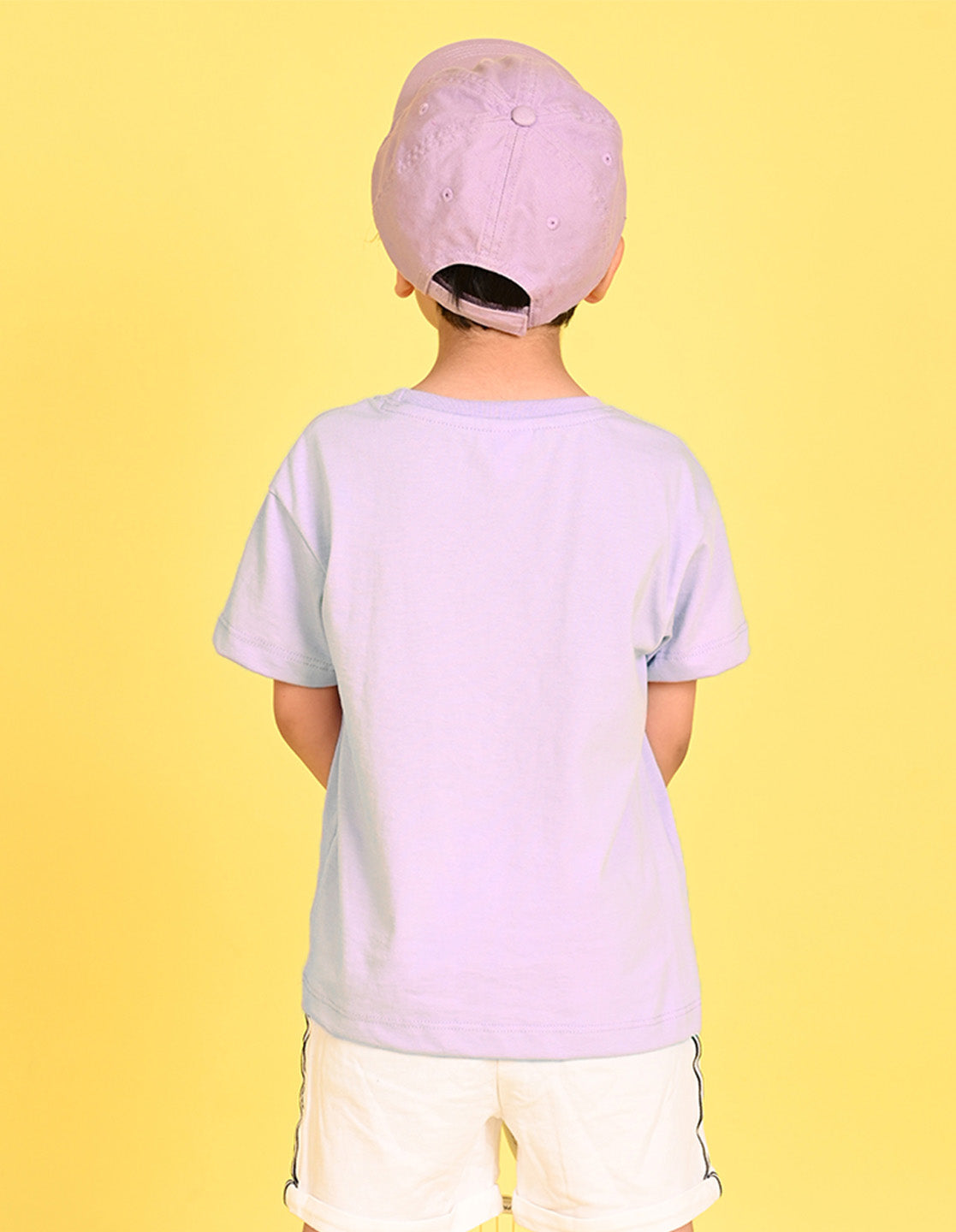 Nusyl Boys Lilac Naruto Printed Short sleeve Cotton Blend Oversized T-shirts