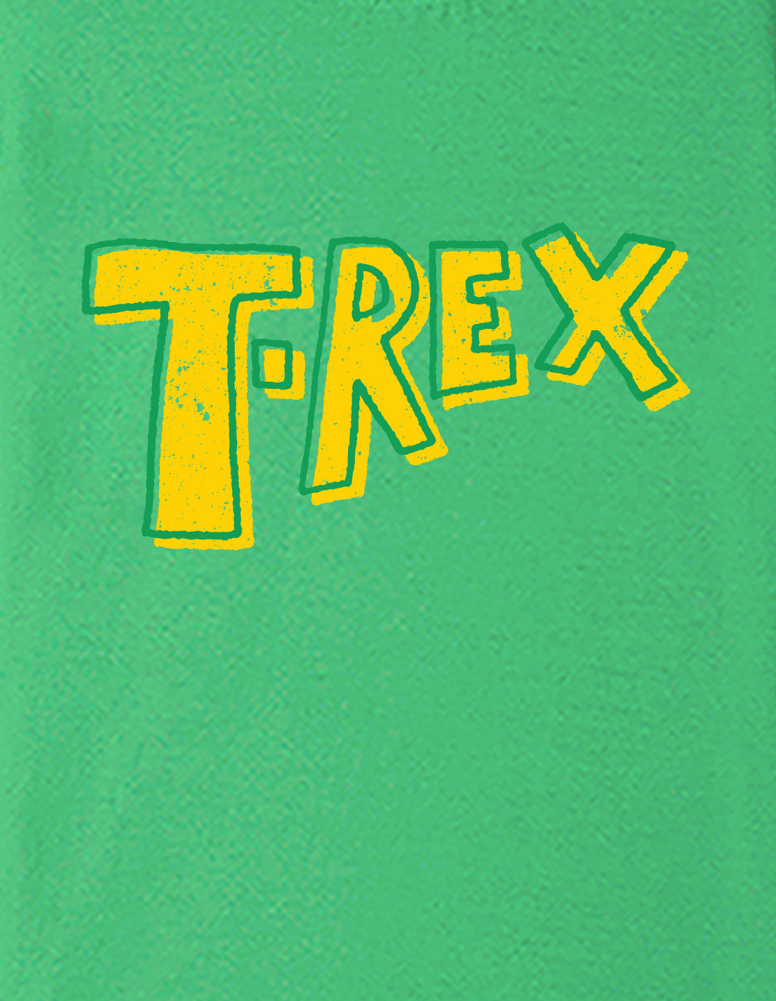 Nusyl Boys Green T-Rex Text Printed Short Sleeve Oversized T-Shirt