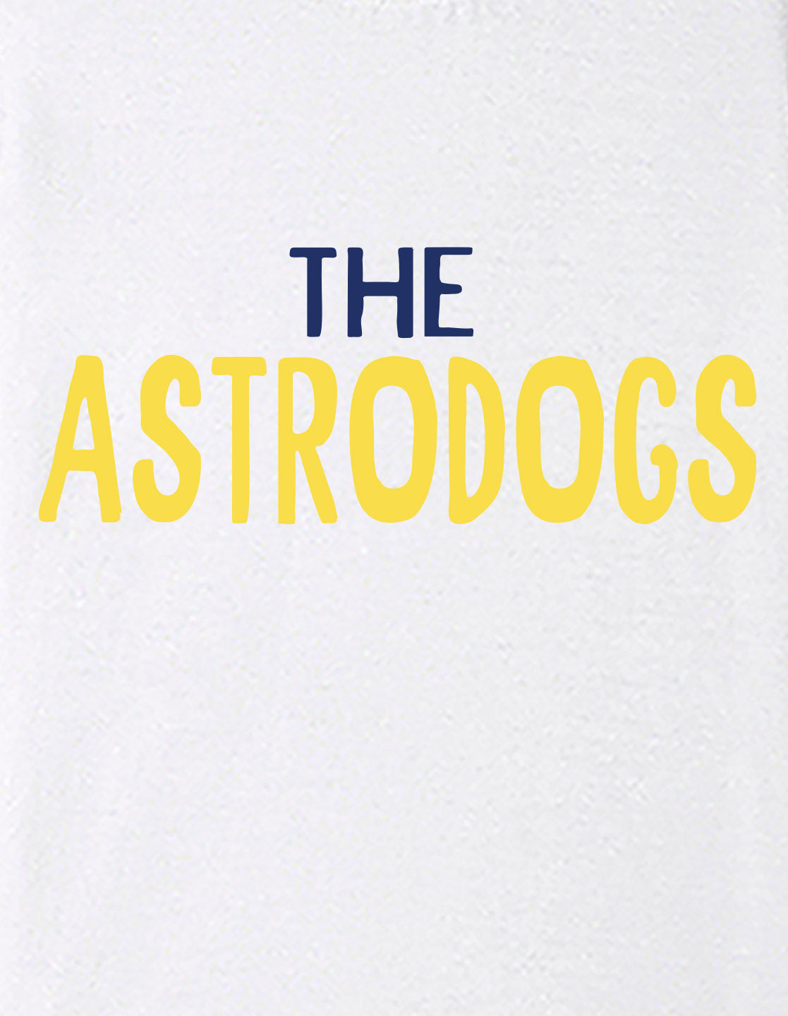 Nusyl Boys White The Astrodogs Text Printed Short Sleeve Oversized T-Shirt