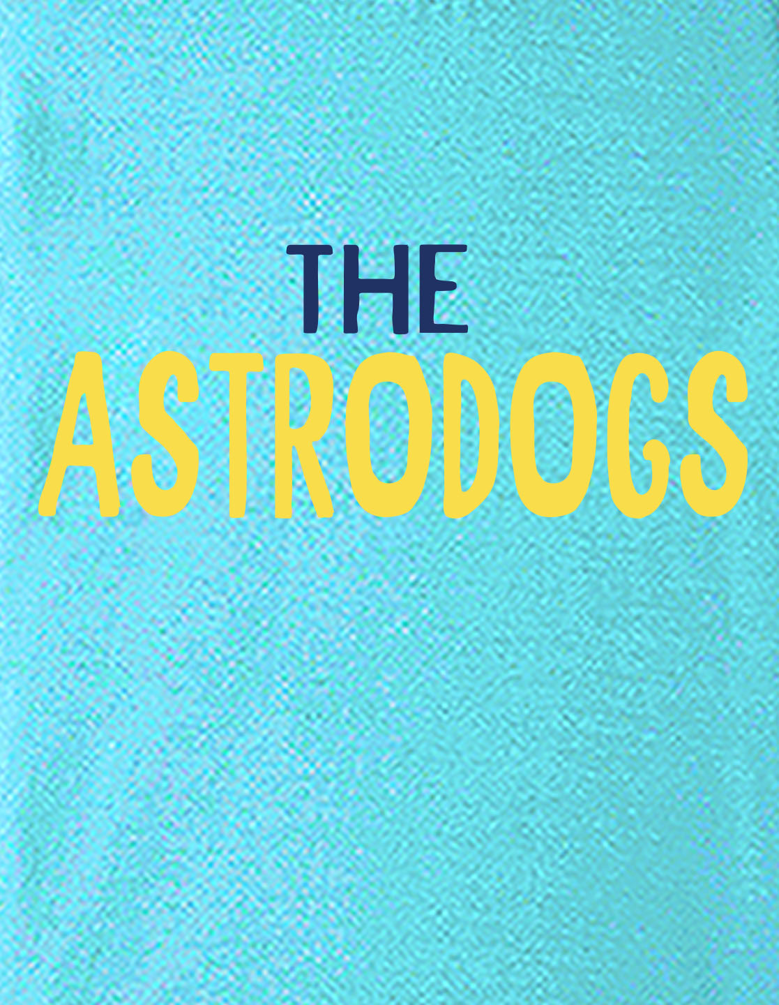 Nusyl Boys Sky Blue The Astrodogs Text Printed Short Sleeve Oversized T-Shirt