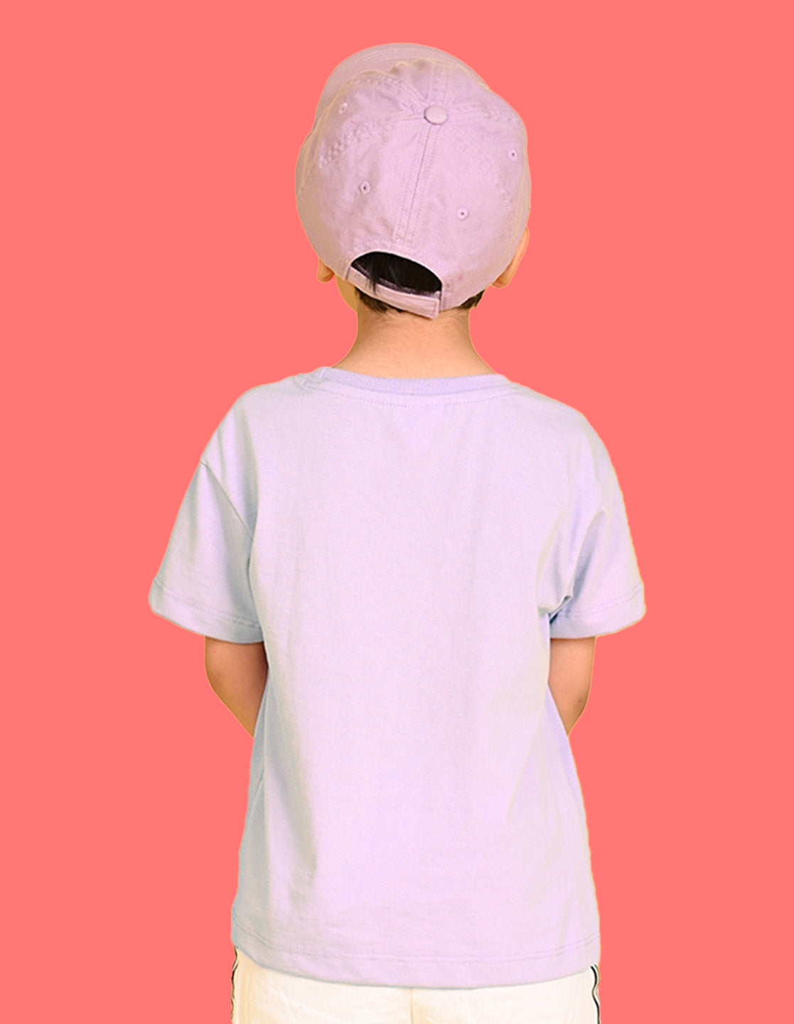 Nusyl Boys Lilac Robot Text Printed Short Sleeve Oversized T-Shirt