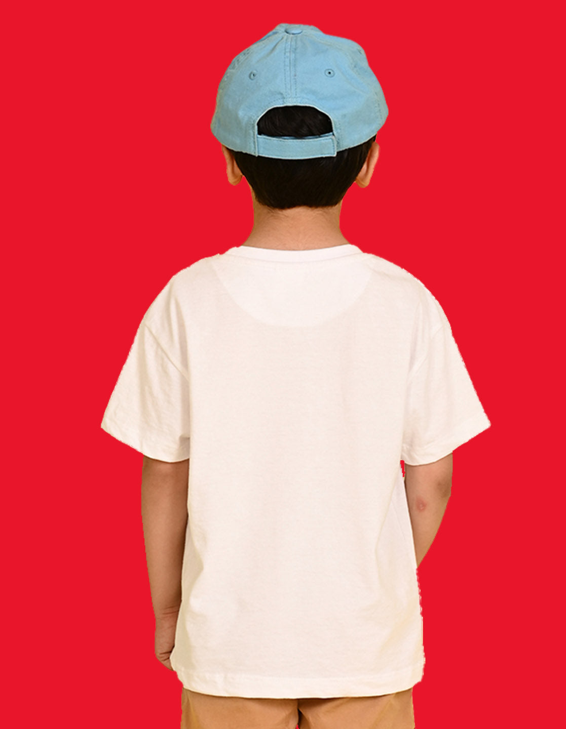 Nusyl Boys White Racing Car & Teddy Bear Printed Short Sleeve Oversized T-Shirt