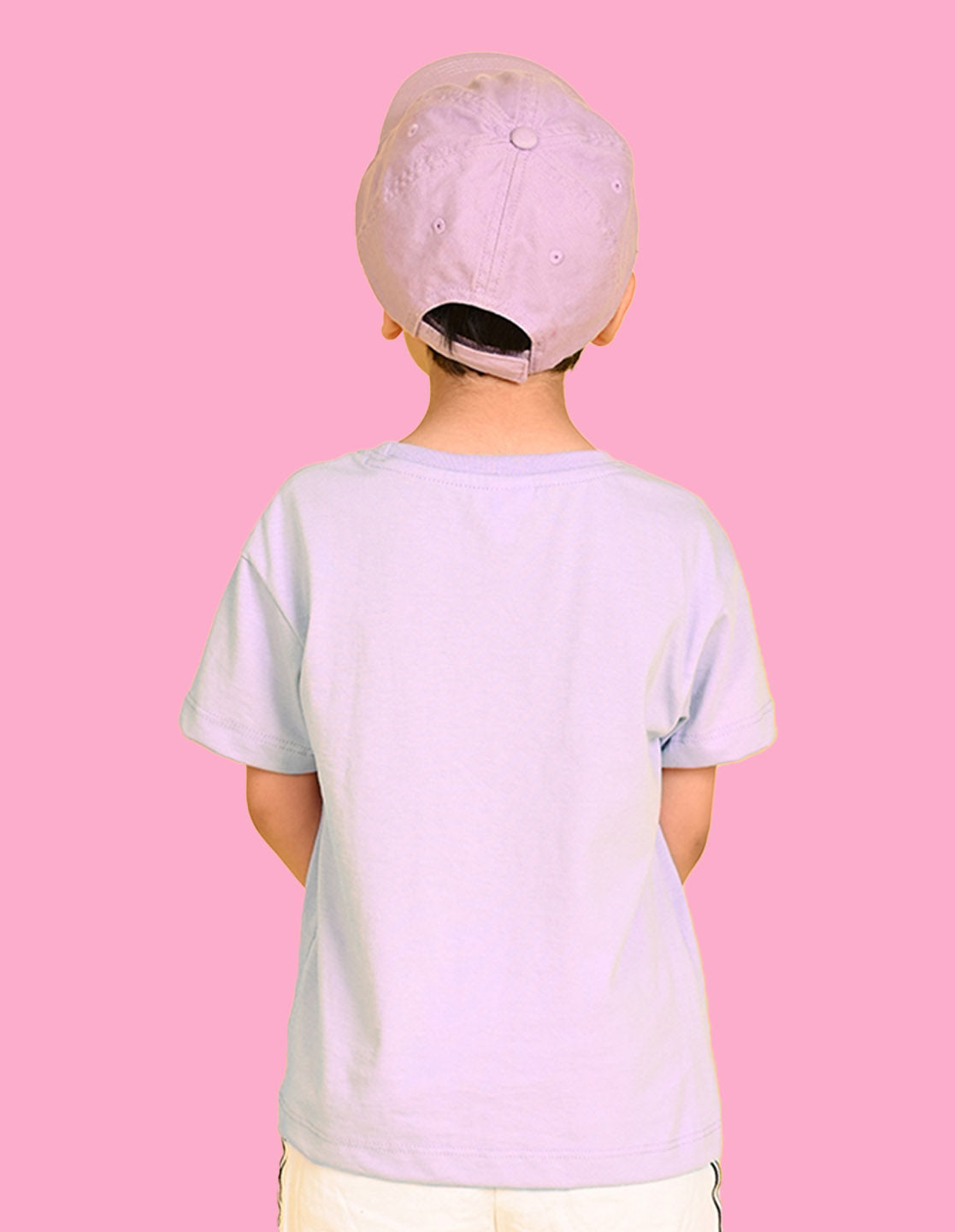 Nusyl Boys Lilac Stay Cool Be You Awesome Text Printed Short Sleeve Oversized T-Shirt