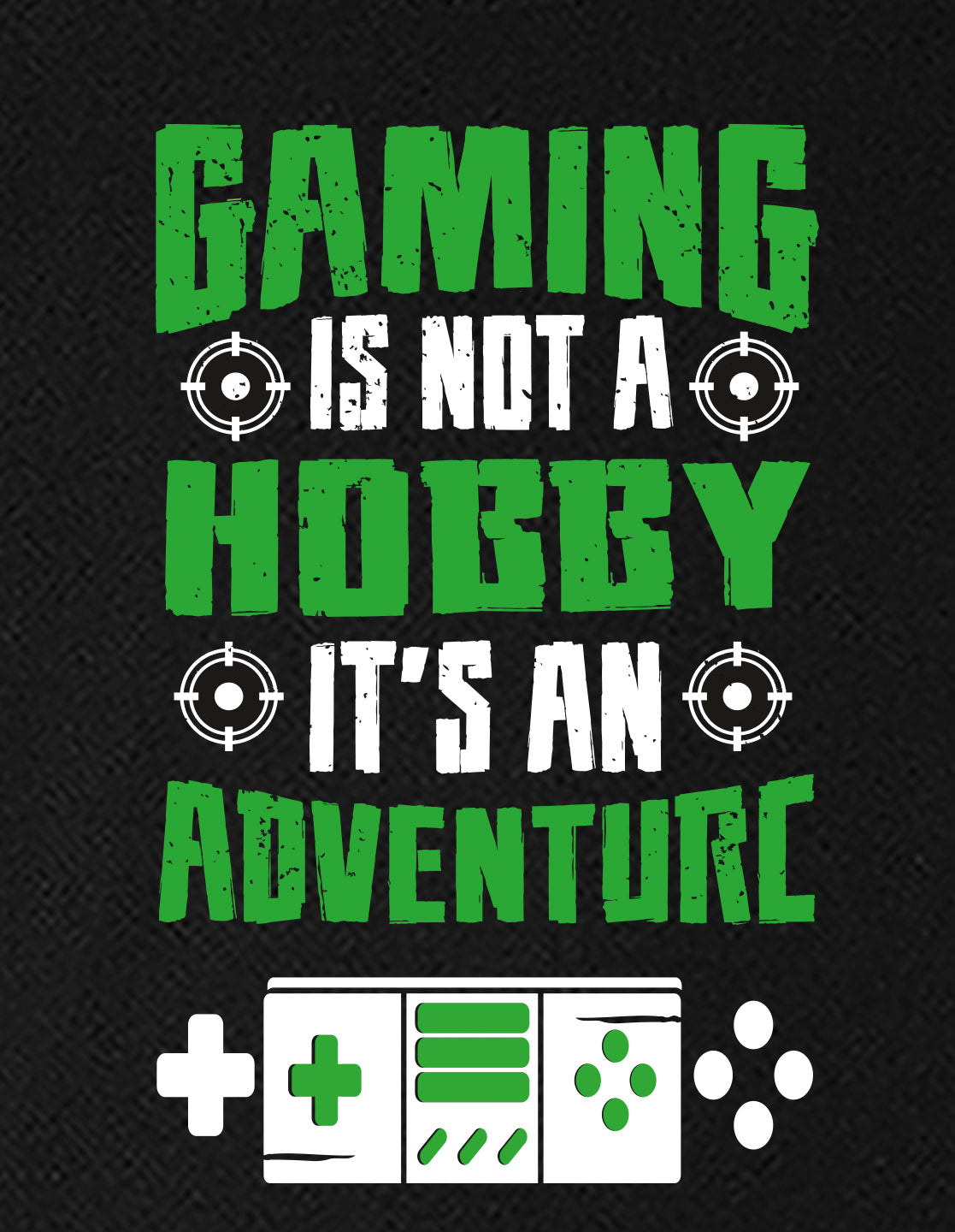 Nusyl Boys Black Gaming is Not A Hobby Text Printed Short Sleeve Oversized T-Shirt