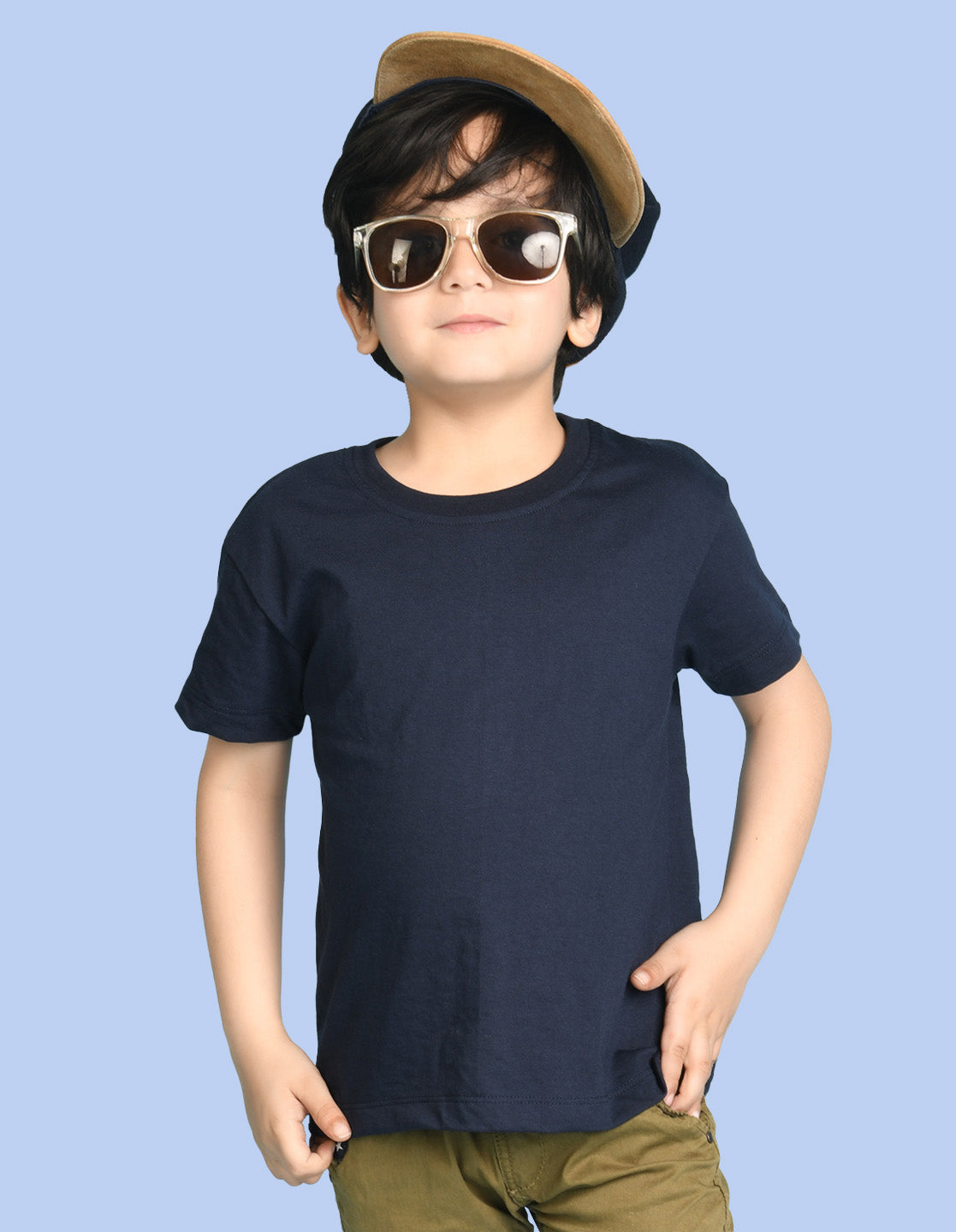 Nusyl Boys Navy Blue Gaming is Not A Hobby Text Printed Short Sleeve Oversized T-Shirt