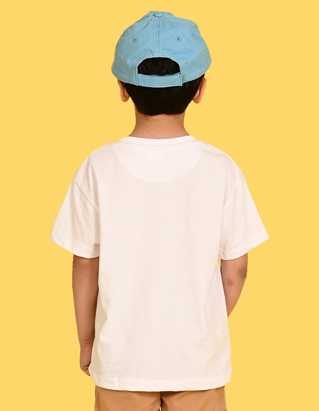 Nusyl Boys White Gamer Text Printed Short sleeve Cotton Blend Oversized T-shirts