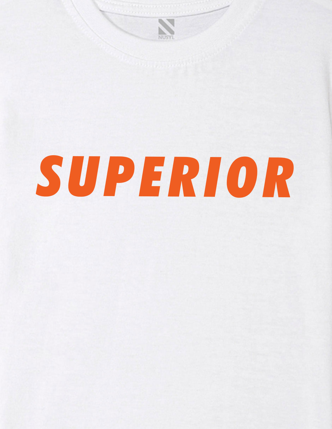 Nusyl Boys White Superior Text Printed Short sleeve Cotton Blend Oversized T-shirts