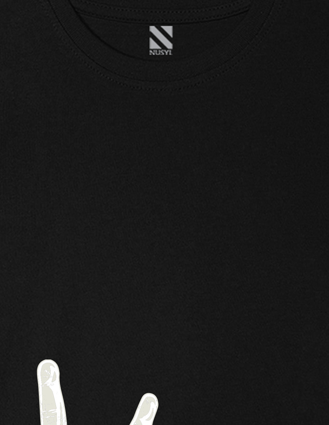 Nusyl Boys Black Rock Star Text Printed Short sleeve Cotton Blend Oversized T-shirts