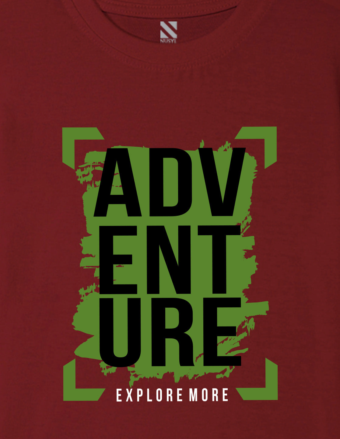 Nusyl Boys Wine Adventure Text Printed Short sleeve Cotton Blend Oversized T-shirts