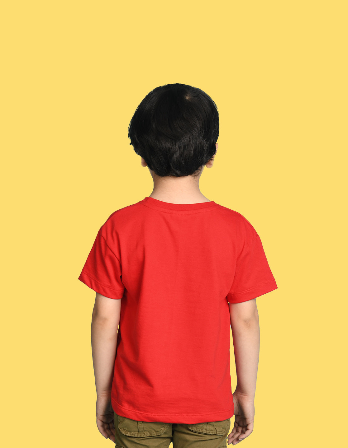 Nusyl Boys Red i Hate People Text Printed Short sleeve Cotton Blend Oversized T-shirts