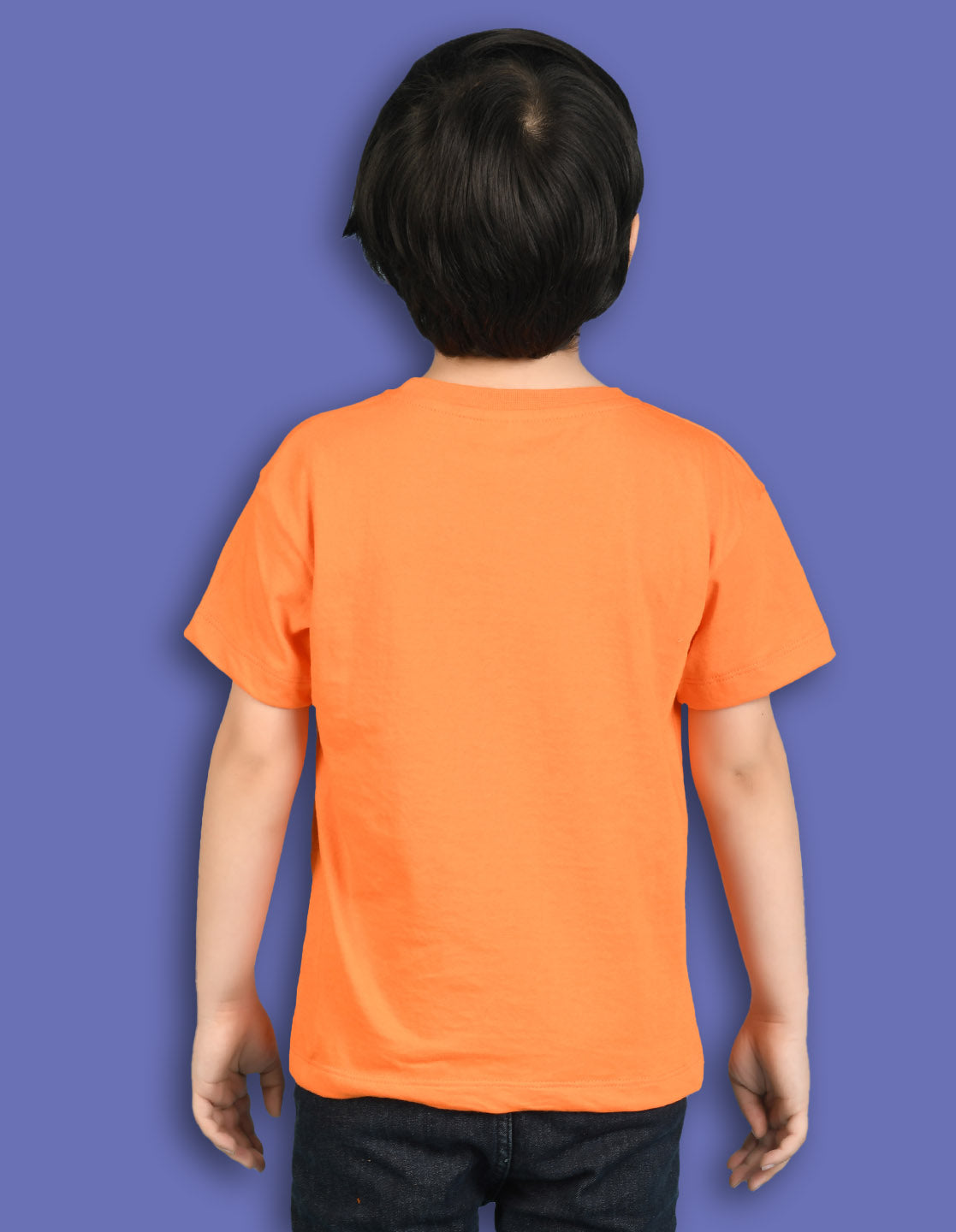 Nusyl Boys Orange & Brown & Navy Blue Text Printed Oversized T-Shirt - Pack of 3
