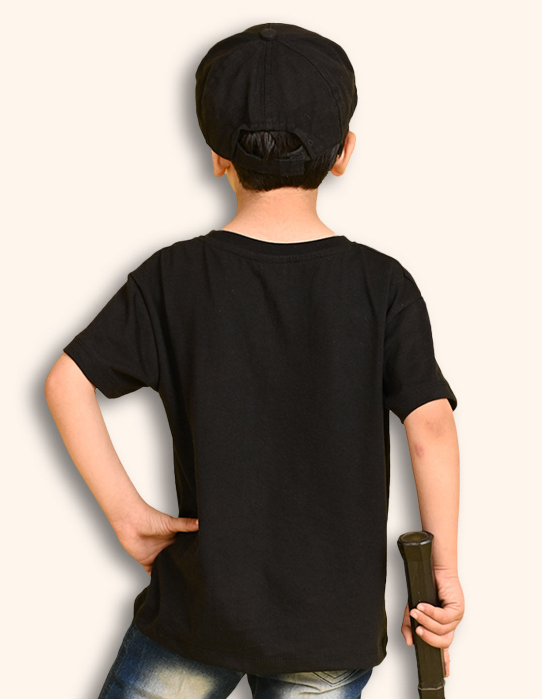 Nusyl Boys Wine & Black & Yellow Football & Text Printed Oversized T-Shirt - Pack of 3