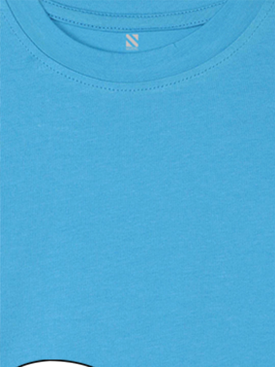 Nusyl Sky Blue Biowashed Cotton Full Sleeve T-shirt