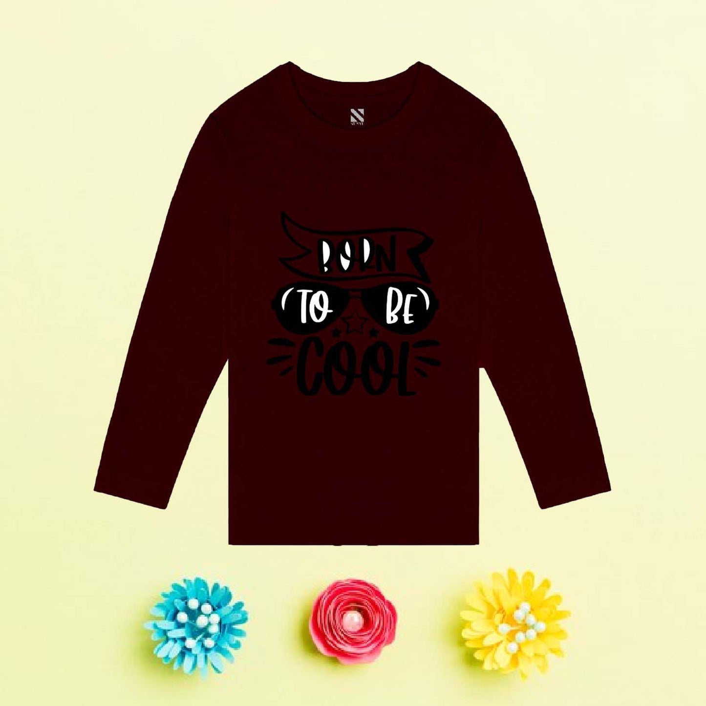 Nusyl Boys Wine Cool Graphic Printed Full sleeve T-Shirt