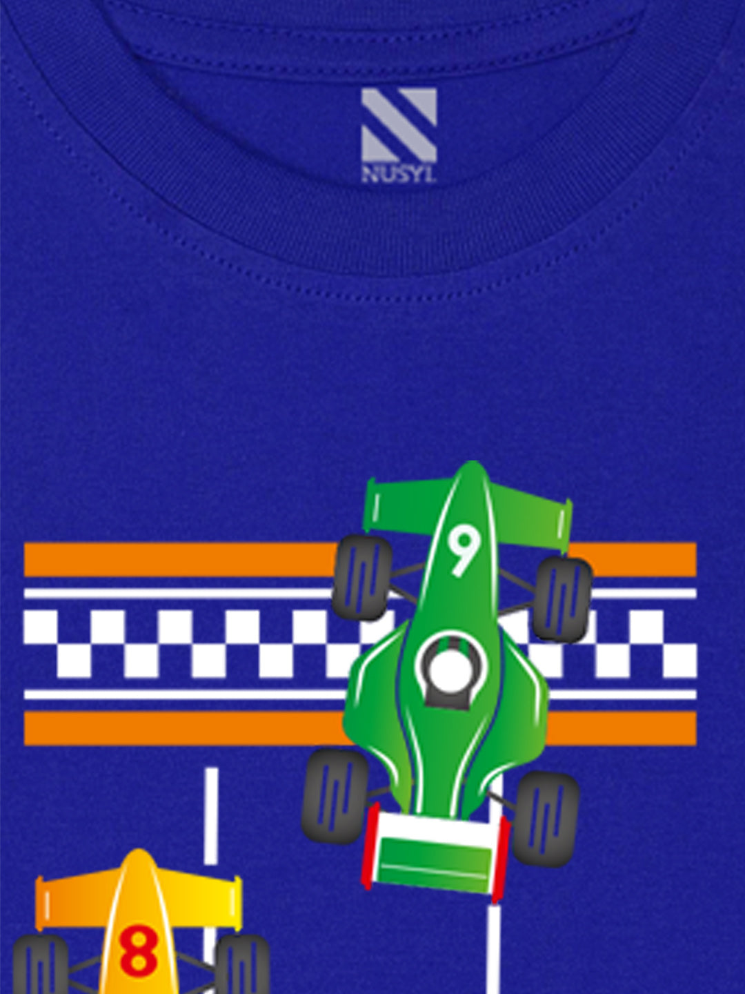 Nusyl Royal Blue Biowashed Cotton Full Sleeve T-shirt