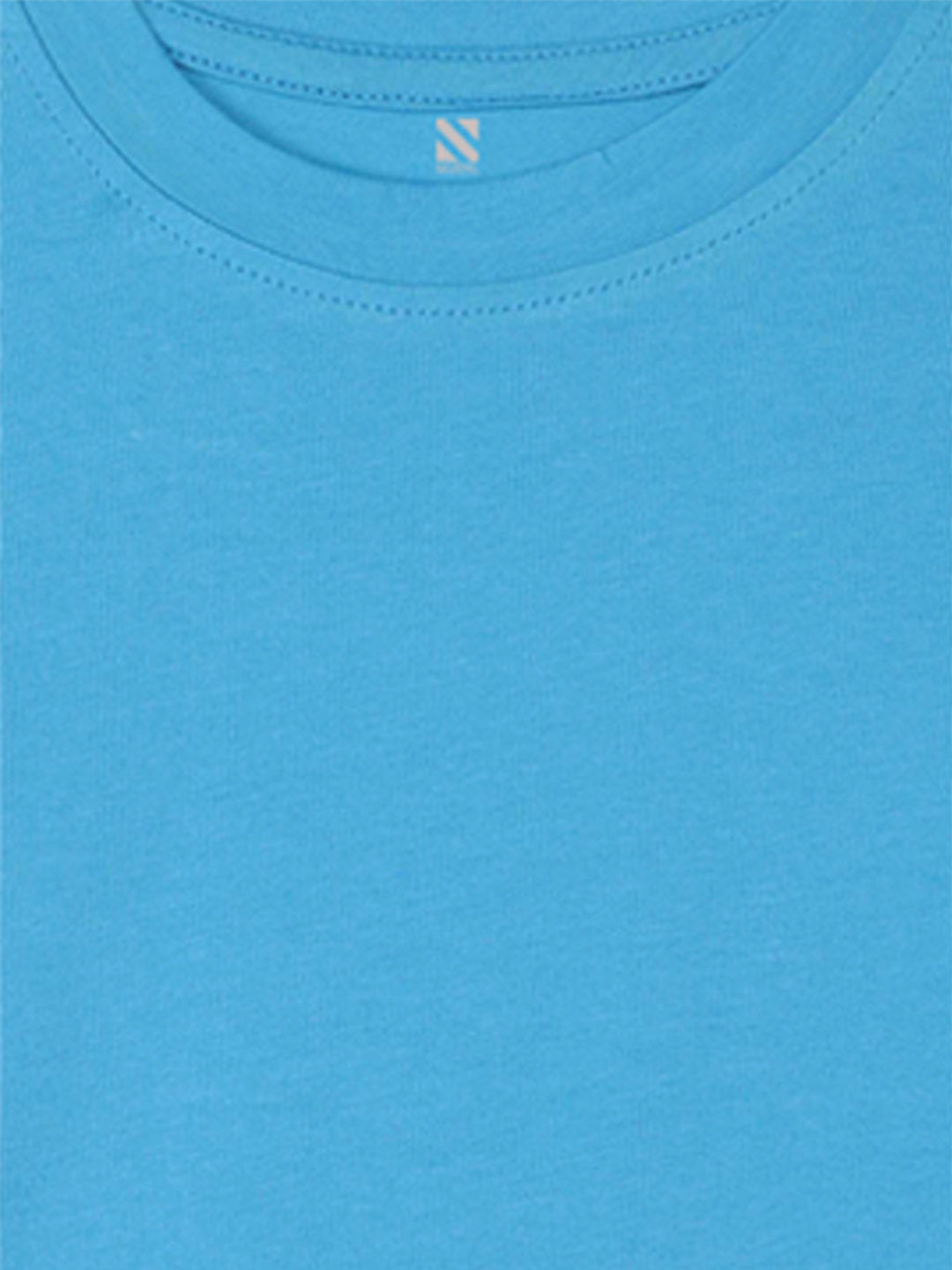 Nusyl Sky Blue Biowashed Cotton Full Sleeve T-shirt