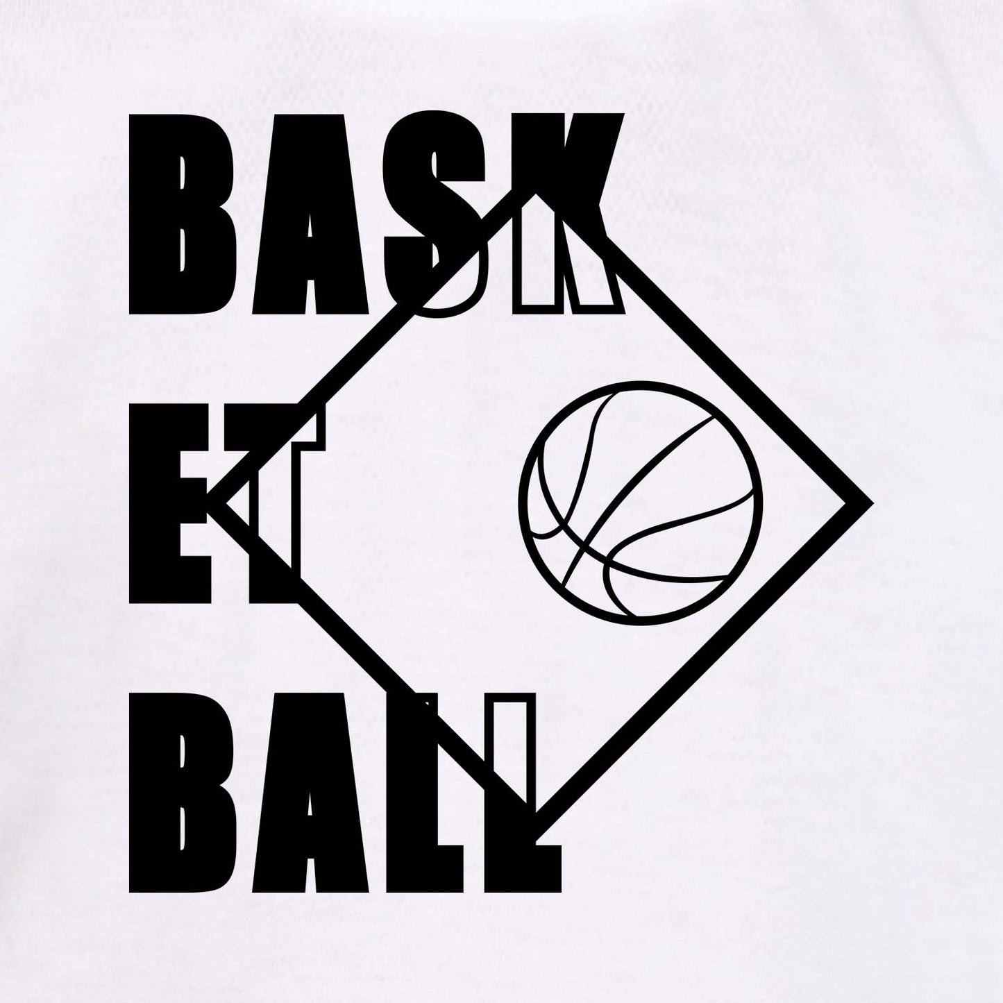 Nusyl White Basketball Printed Full Sleeve Cotton T-Shirts for Boys