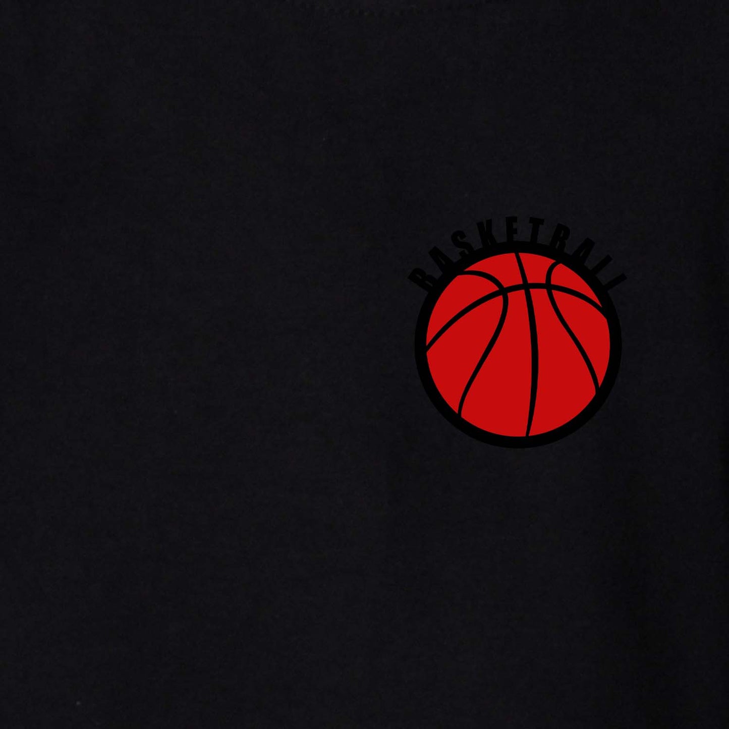 Nusyl Black Basketball Printed Full Sleeve Cotton T-Shirts for Boys