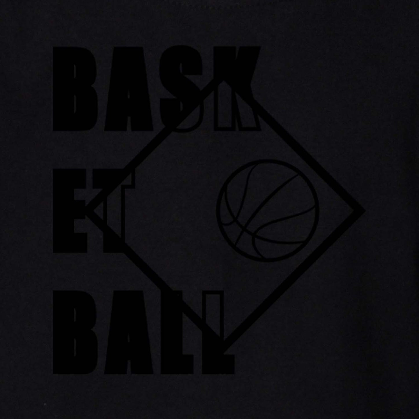 Nusyl Black Basketball Printed Full Sleeve Cotton T-Shirts for Boys