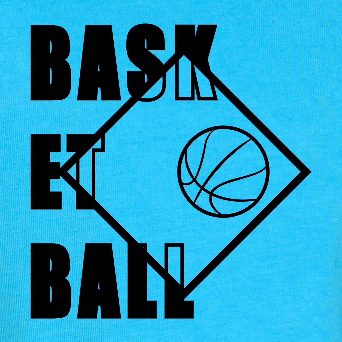 Nusyl Sky Blue Basketball Printed Full Sleeve Cotton T-Shirts for Boys