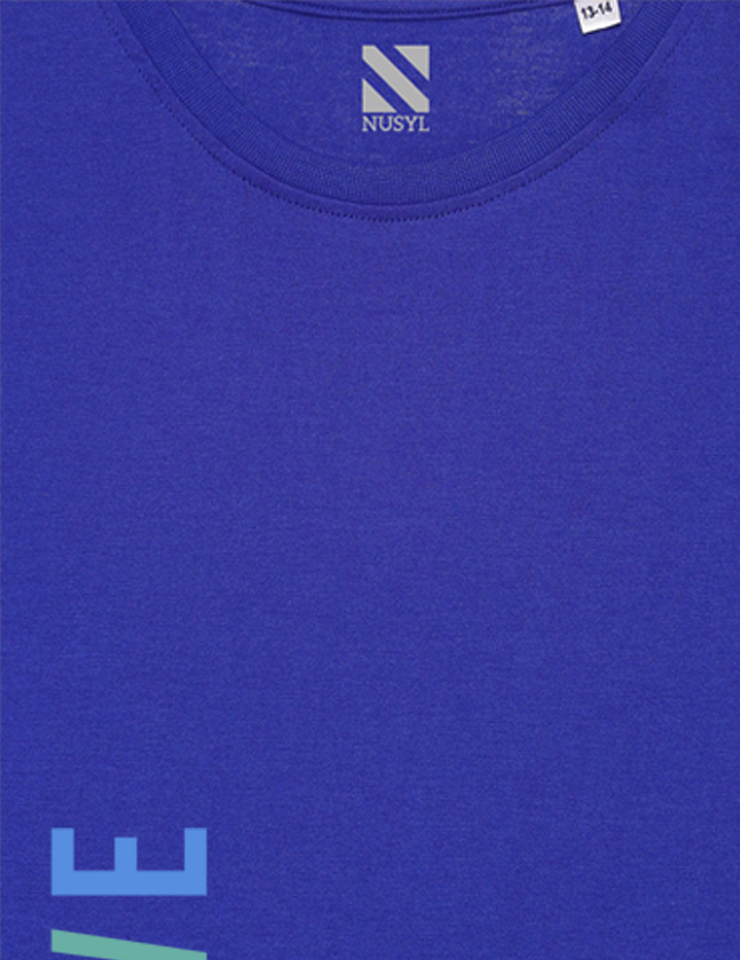 Nusyl Royal Blue Biowashed Cotton Full Sleeve T-shirt
