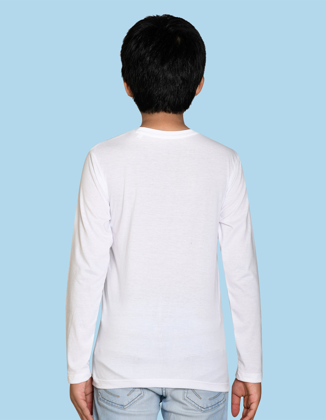 NUSYL Boy's White Energy Loading Text Printed Full sleeves T-Shirt