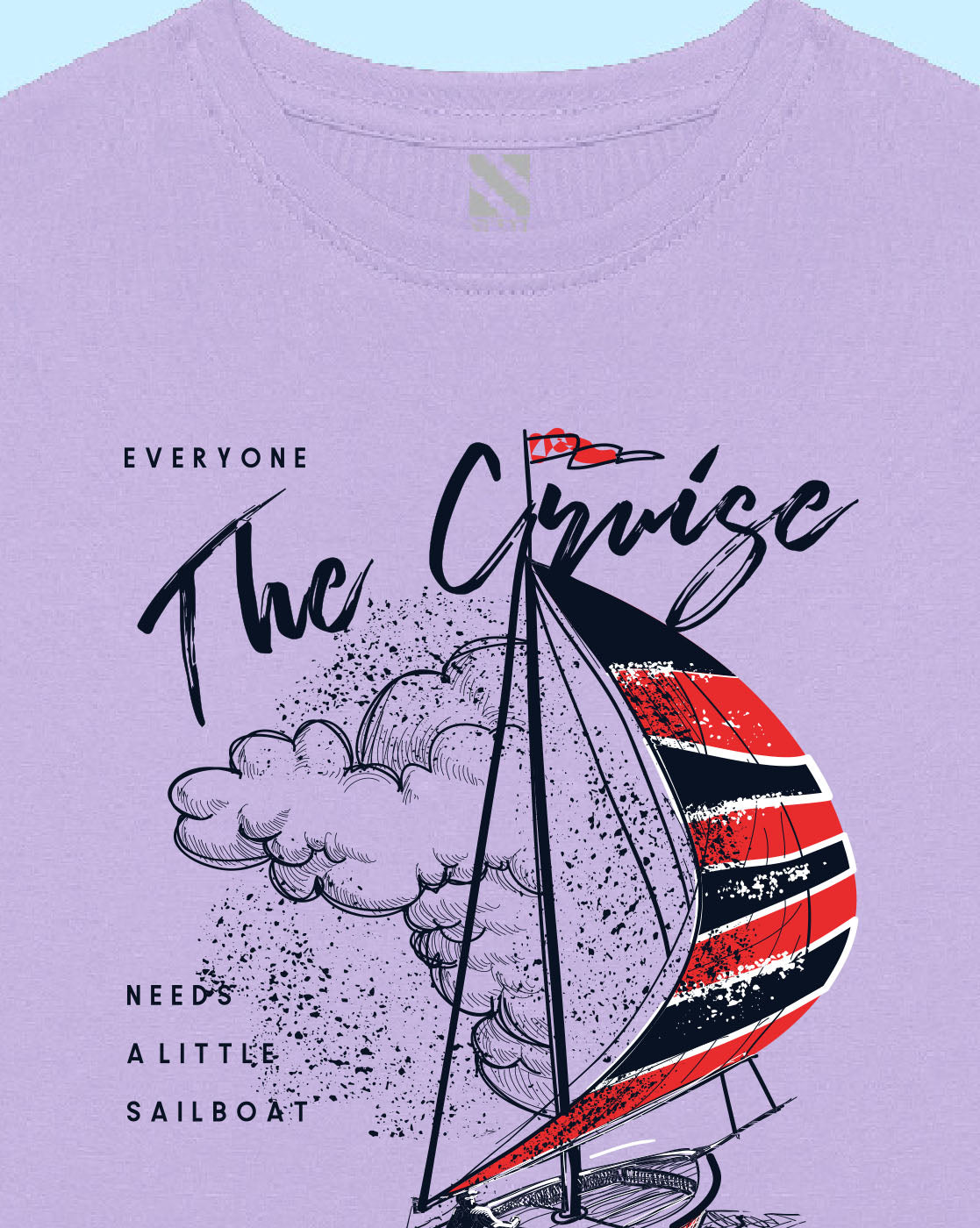 Nusyl Lilac Graphic Printed Boy's T-Shirt