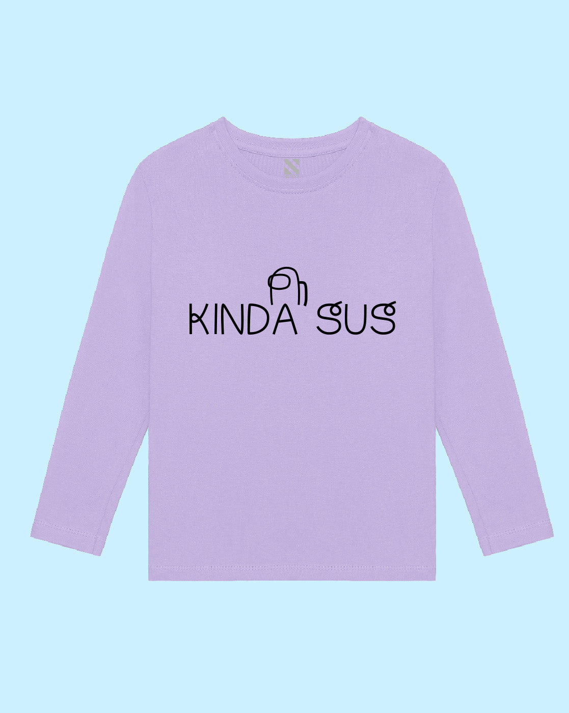 Nusyl Lilac kinda Sus Text Printed Boy's T-Shirt