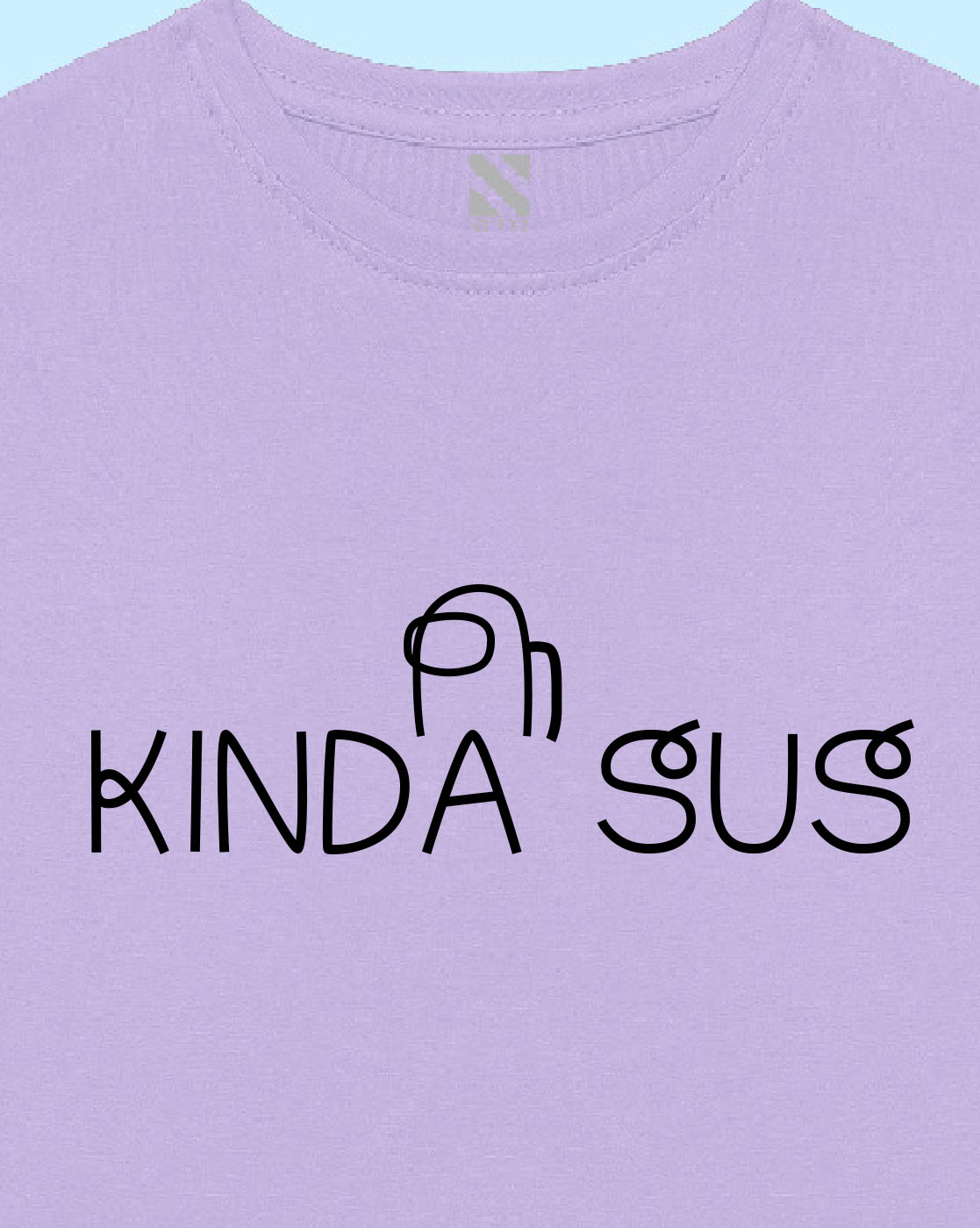 Nusyl Lilac kinda Sus Text Printed Boy's T-Shirt