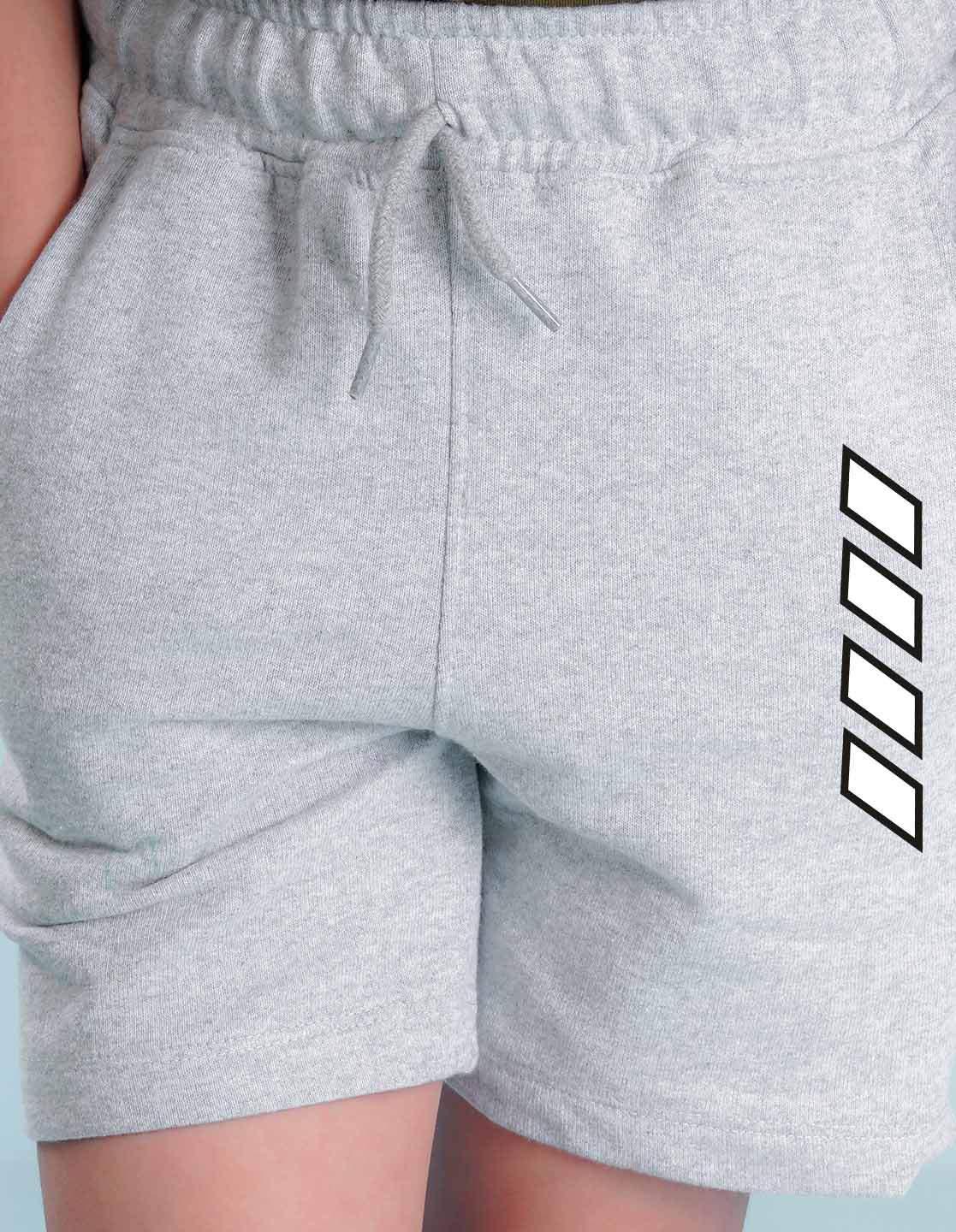 Nusyl Boxes Printed Grey Boys Shorts