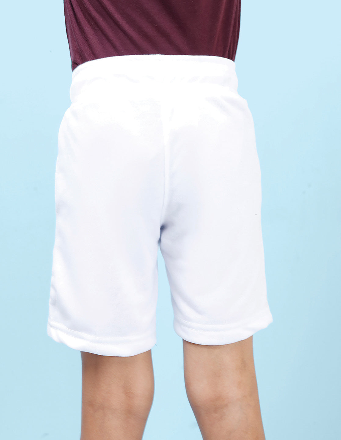 Nusyl Boys White Wolf Printed Shorts