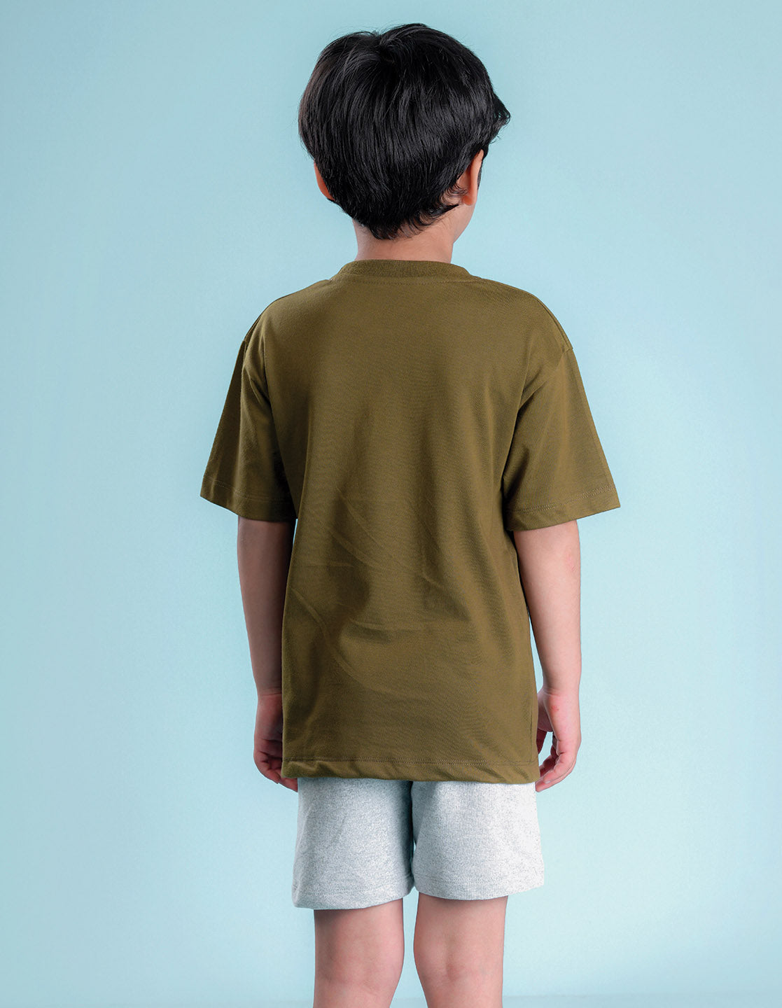 Nusyl Boys Grey Wolf Printed Shorts
