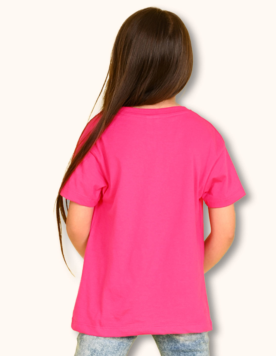 NUSYL Girls Flowers & Text Printed Cotton Blend Round Neck Oversized T-Shirt - Pack of 3