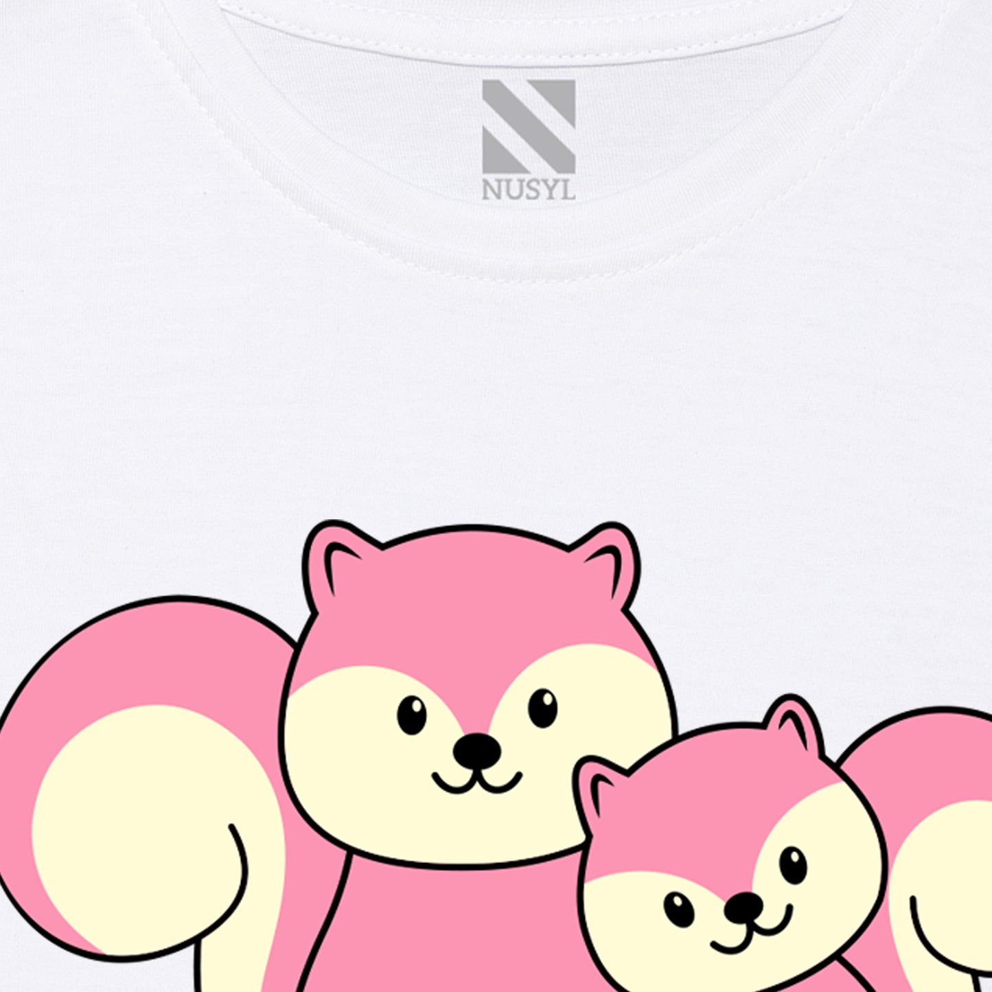 White Animal Printed Girls T-shirt