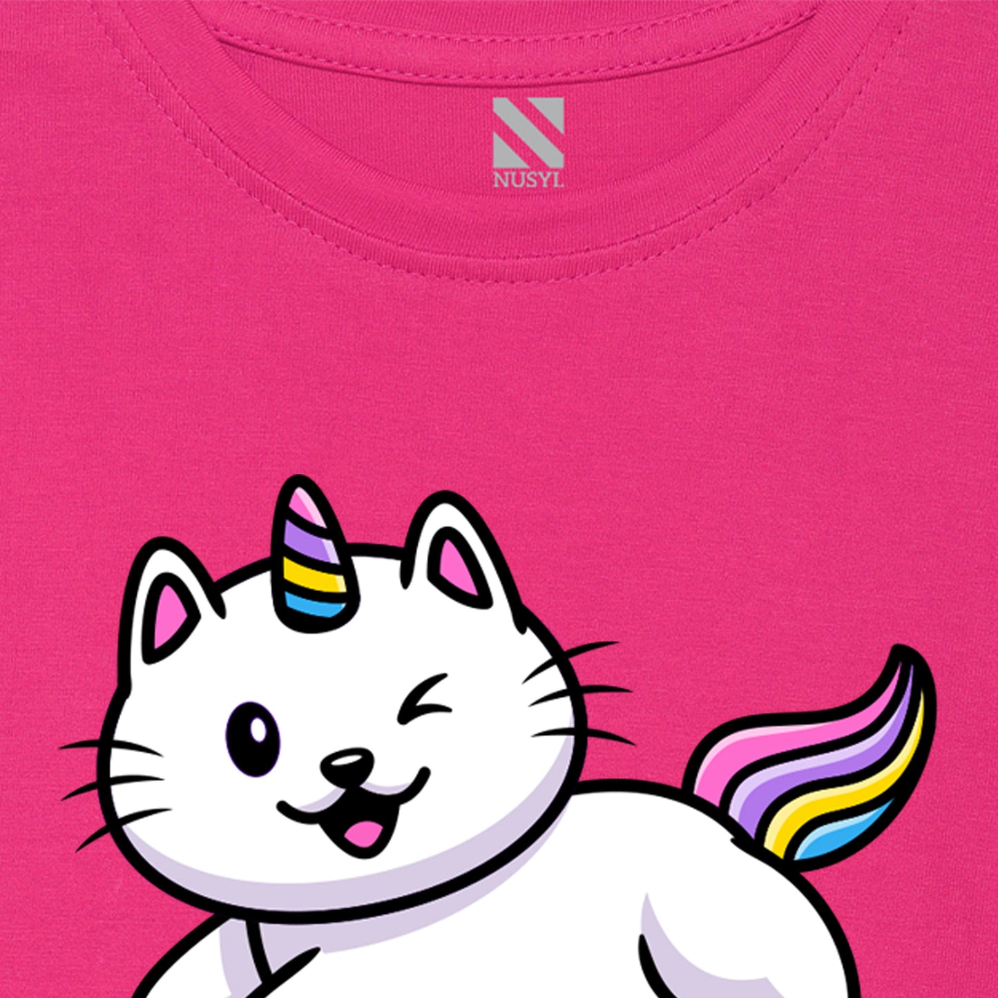 Hot Pink Animal Printed Girls T-shirt