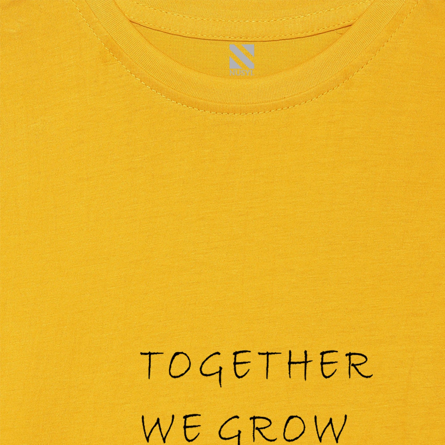 Yellow Cartoon Printed Girls T-shirt
