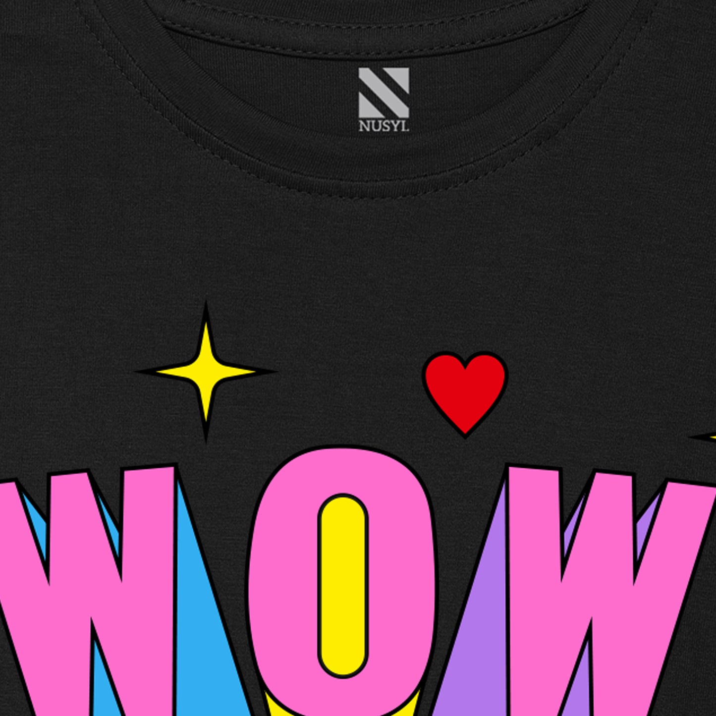 Black TextBlack Printed Girls T-shirt
