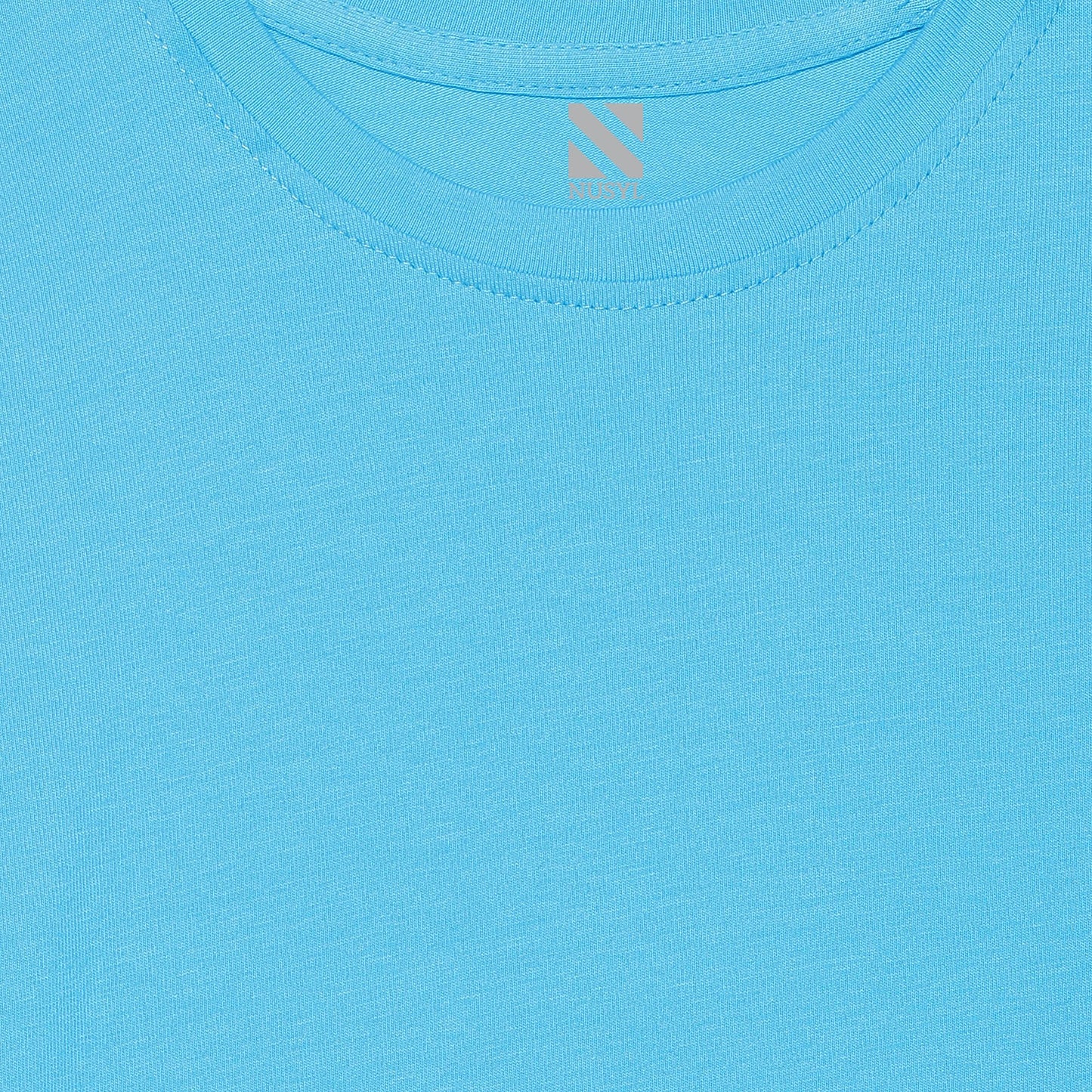 Sky Blue Cartoon Printed Girls T-shirt