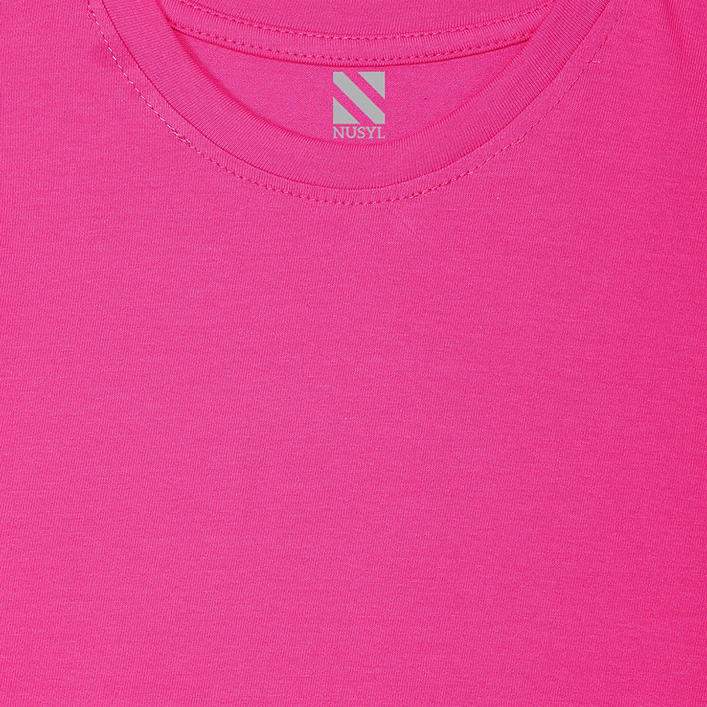 NUSYL Girls Half Sleeves Pink Teddy bear printed T-shirt