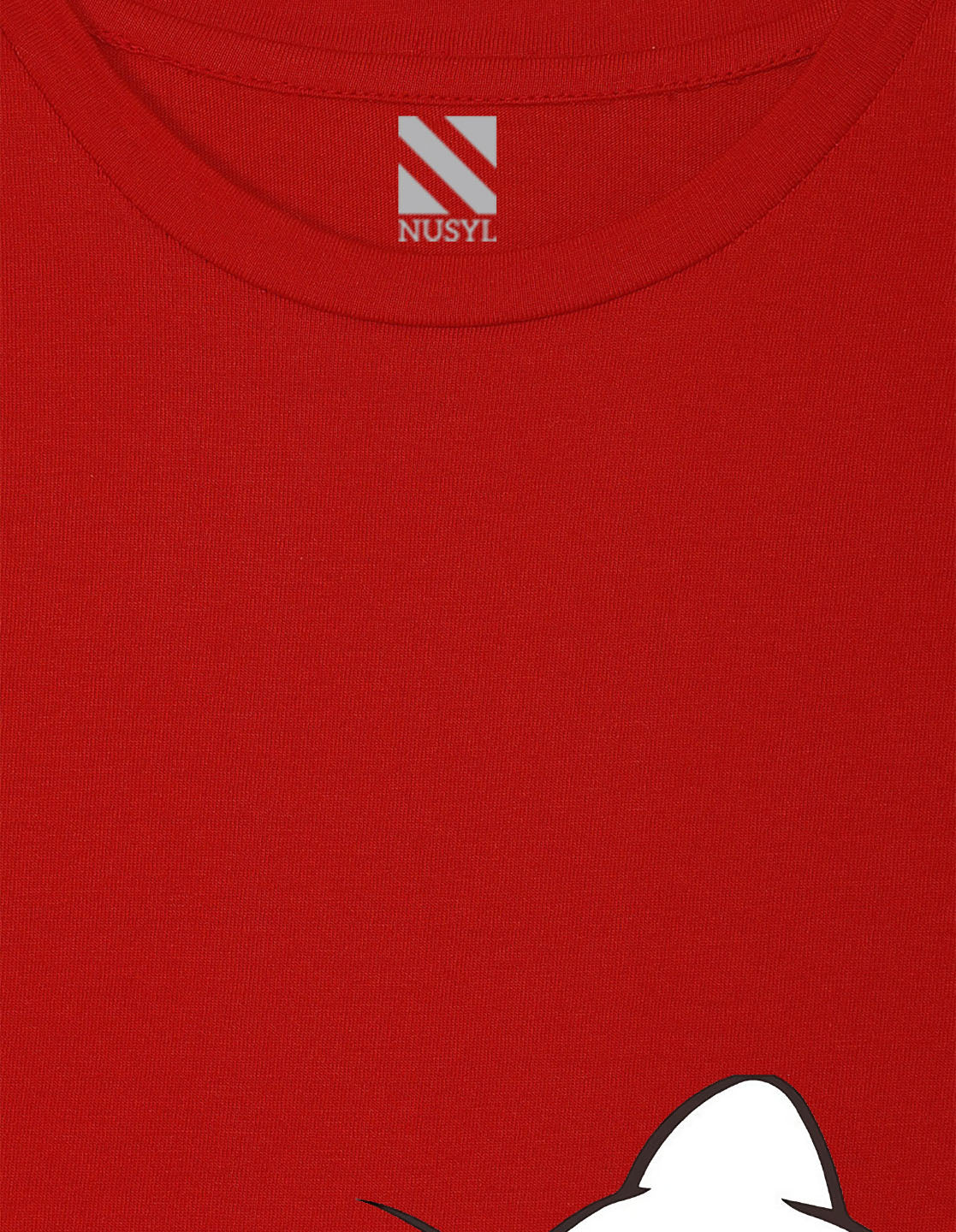 NUSYL Girls Red Cute Cat Printed Half sleeve t-Shirt